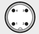 Pin Connections M12x1 for HDA 47XX Pressure Transducer