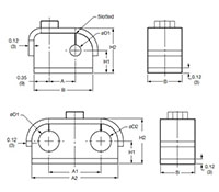 Dimensional Image for Clamps, BUEGU Type