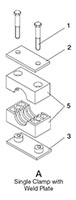 HRL Arrangement A for Clamps, DIN 3015 - Light Duty