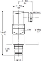 Dimensional Image for VD: High Pressure Type D: Visual & Electrical Switch (1284557)